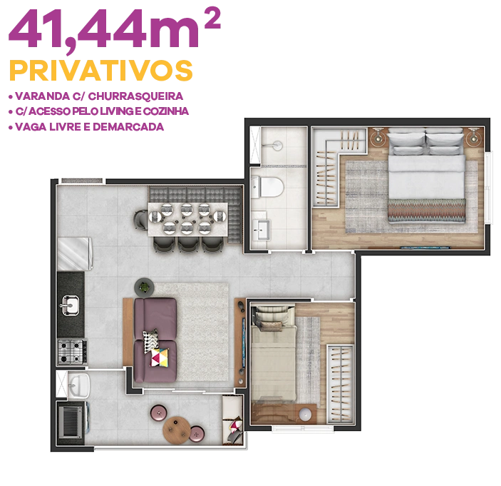 Planta 41,35m²